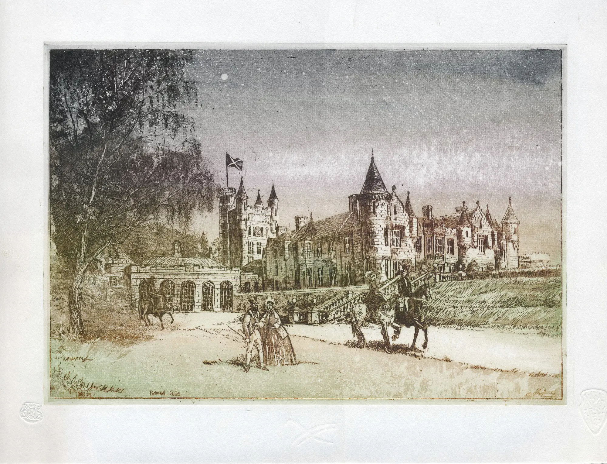 ХристенкоВЄ Подорож Шотландією2023BalmoralCastle2023С35etchingaquatint205х285